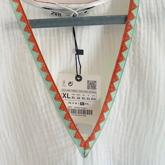 Zara Tunic Top Size XL  NWT - Picture 7 of 7